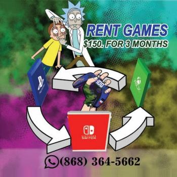 Rent Games for PS4 | PS5 & Nintendo Switch